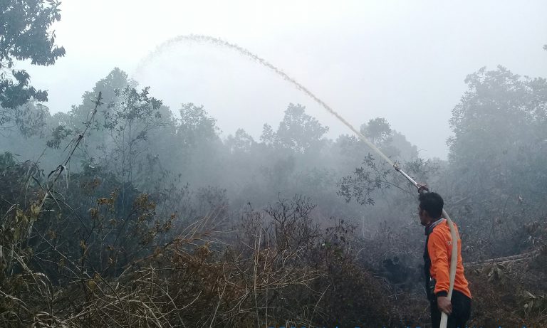 Pemadaman di Desa Cindai Alus