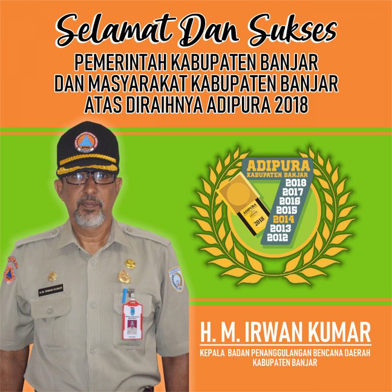 Ucapan selamat atas  “ADIPURA” yang diraih Kabupaten Banjar