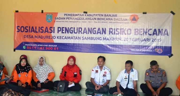 Sosialisasi Pengurangan Risiko Bencana di Desa Madurejo Kecamatan Sambung Makmur