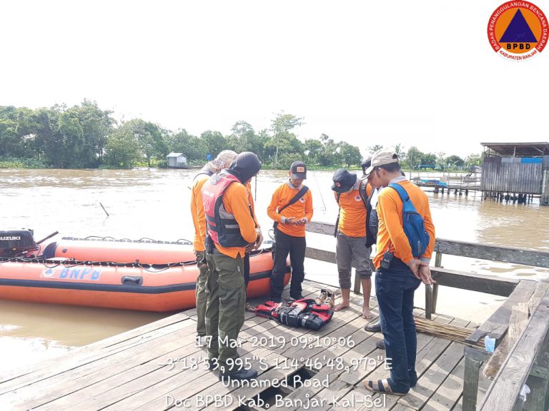 BPBD Kab.Banjar ikut serta dalam kegiatan pengamanan Festival Perahu Wakil Bupati Cup Tahun 2019 Desa Sungai Rangas Ulu