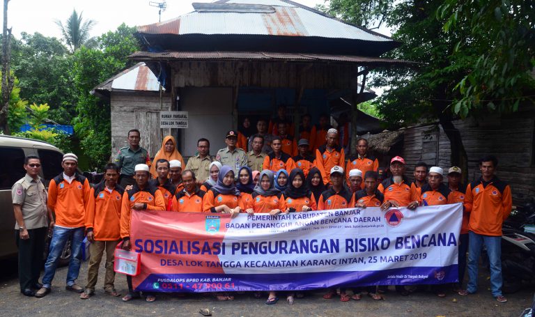 Sosialisasi Pengurangan Risiko Bencana di Desa Lok Tangga Kecamatan Karang Intan