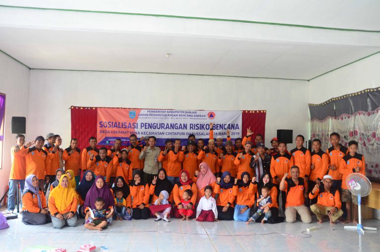 Sosialisasi Pengurangan Risiko Bencana di Desa Keramat Mina Kecamatan Cintapuri Darussalam