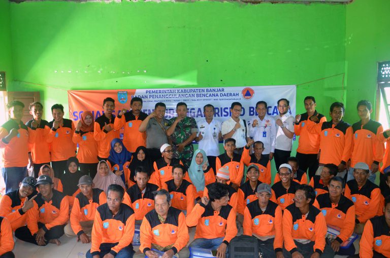 Sosialisasi Pengurangan Risiko Bencana di Desa Jambu Raya Kecamatan Beruntung Baru