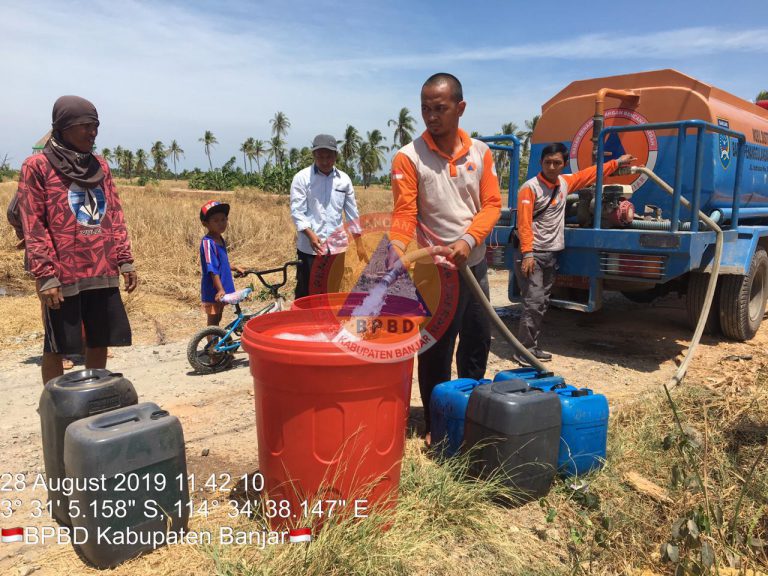 Pendistribusian Air bersih di Kecamatan Beruntung Baru