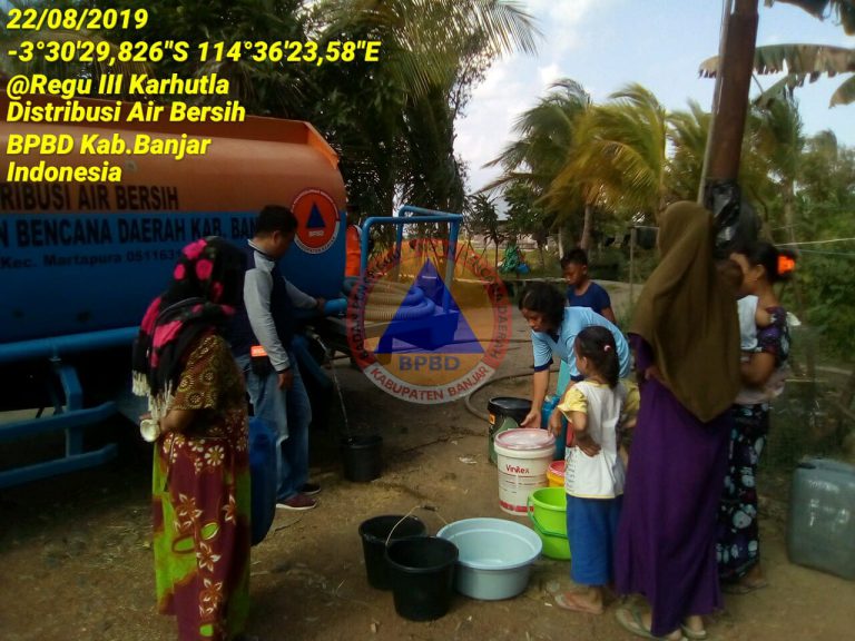 Pendistribusian Air Bersih Desa Babirik Kecamatan Beruntung Baru