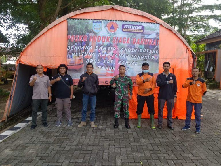 Waspadai Bencana, BPBD Kab. Banjar Dirikan Posko Siaga Bencana Banjir, Angin Puting Beliung dan Tanah Longsor