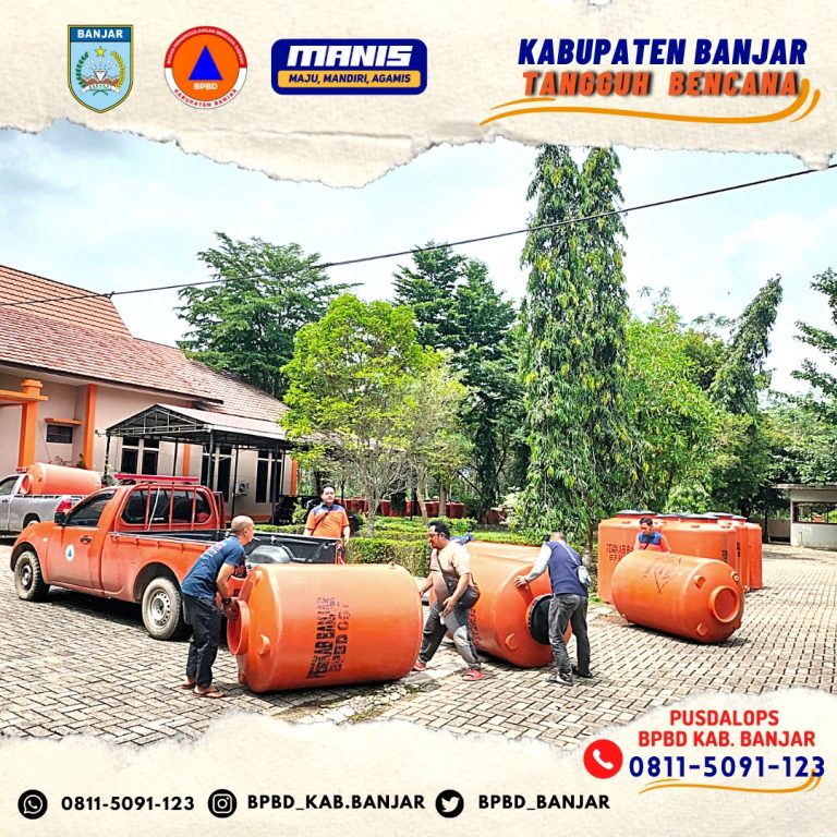 H-3 Haul Akbar, BPBD lakukan distribusi Tandon dan air bersih guna lancarkan acara