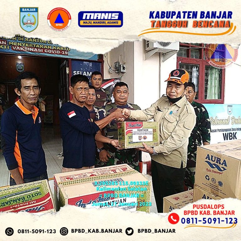 BPBD Banjar Salurkan Bantuan untuk Warga Terdampak Banjir di Pengaron