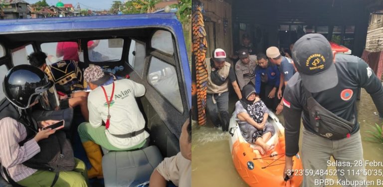 BPBD Kabupaten Banjar Mulai Distribusikan Konsumsi dan Logistik di Wilayah Terdampak Banjir