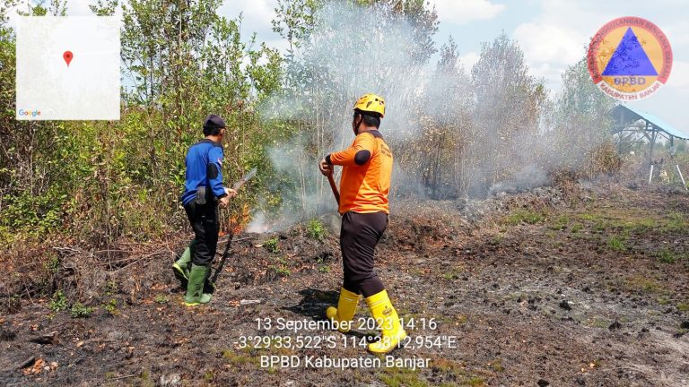 Satu Hari Tim Gabungan BPBD Tangani Karhutla di Enam Desa