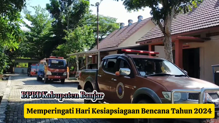 Hari Kesiapsiagaaan Bencana (HKB), BPBD Kab. Banjar Bunyikan Sirine Serentak