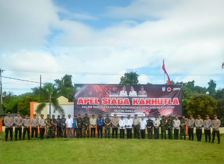 Wujud Kesiapsiagaan menghadapi Bencana, BPBD Kab. Banjar Gelar Apel Siaga Karhutla
