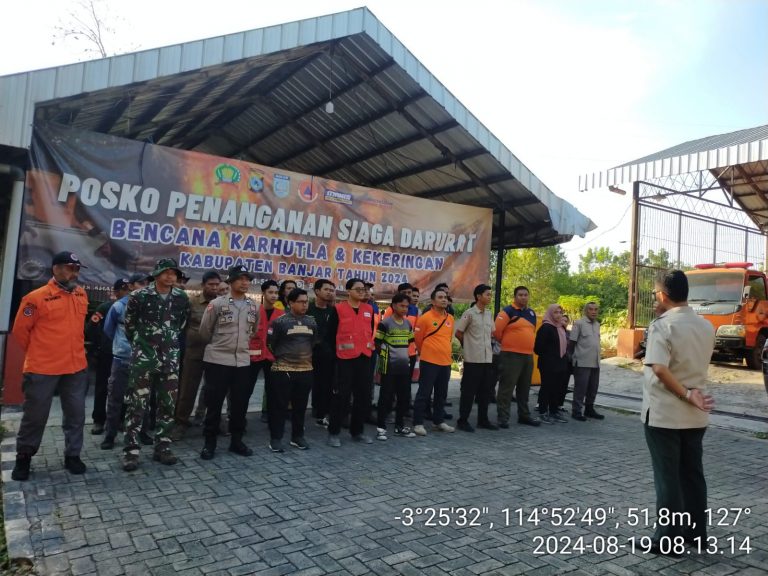 Memasuki musim Kemarau BPBD Kabupaten Banjar Bentuk Posko Penanganan Karhutla