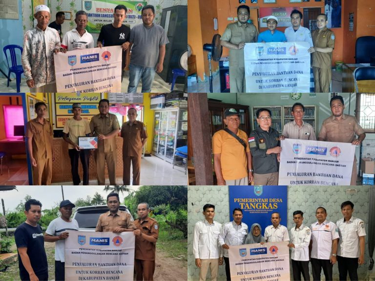 BPBD Kabupaten Banjar Salurkan Bantuan untuk Korban Bencana Angin Kencang
