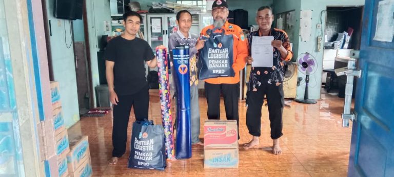 Angin Kencang terjang Martapura Barat, BPBD Salurkan bantuan untuk warga terdampak