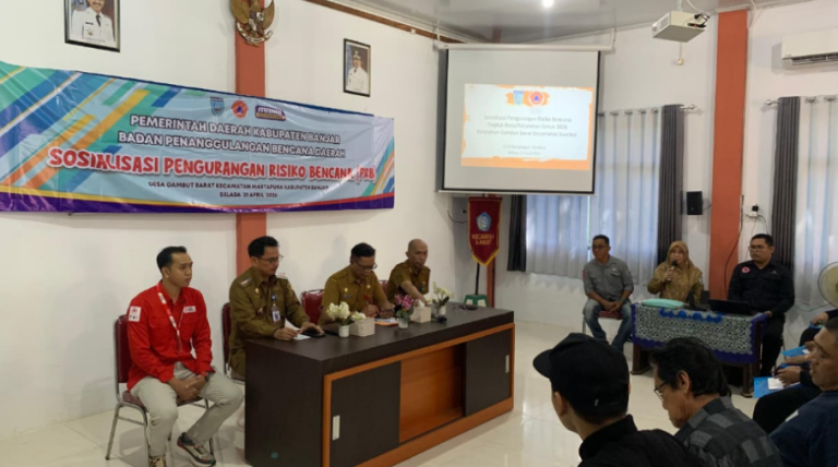 BPBD Kabupaten Banjar Gelar Sosialisasi Pengurangan Risiko Bencana di Desa Gambut Barat