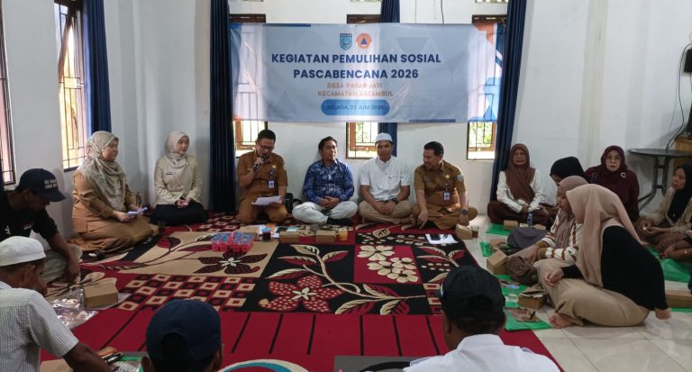 Perkuat Ketahanan Masyarakat, BPBD Kabupaten Banjar Gelar Kegiatan Pemulihan Sosial Pascabencana di Desa Pasar Jati Astambul